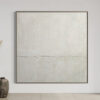 3D White oil painting Hand-Painted Thick Texture Oil Painting handpainted Beige White Painting On Canvas Abstract 3D white Textured oil painting Wall