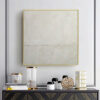 3D White oil painting Hand-Painted Thick Texture Oil Painting handpainted Beige White Painting On Canvas Abstract 3D white Textured oil painting Wall