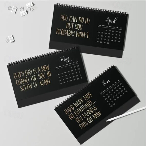 Demotivational Sarcastic Wall Calendar, 2025 Negative Sarcasm Calendar Desk Calendar, Christmas Calendar Gift New Year's Calendar Gift Xmas Gift 2025