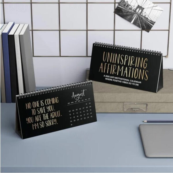 Demotivational Sarcastic Wall Calendar, 2025 Negative Sarcasm Calendar Desk Calendar, Christmas Calendar Gift New Year's Calendar Gift Xmas Gift 2025