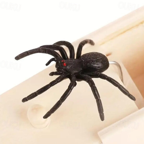 Halloween Gift Spider in a Box Gag Gift Spider Scare Prank Box, Hilarious Wooden Scare Box,Handmade Fun Joke Scarebox Toy 2025 - US $7.99
