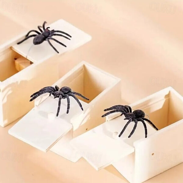 Halloween Gift Spider in a Box Gag Gift Spider Scare Prank Box, Hilarious Wooden Scare Box,Handmade Fun Joke Scarebox Toy 2025 - US $7.99