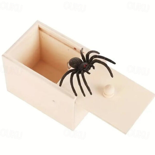 Halloween Gift Spider in a Box Gag Gift Spider Scare Prank Box, Hilarious Wooden Scare Box,Handmade Fun Joke Scarebox Toy 2025 - US $7.99