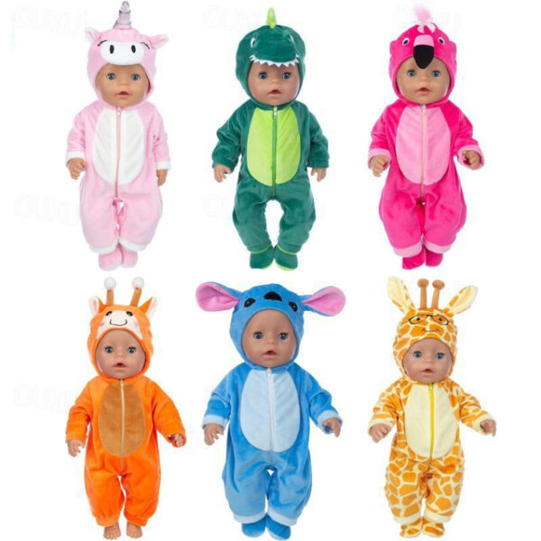 Suit+Shoes Dolls Outfit For 18 inch 43cm Baby Doll Cute Jumpers Rompers Doll Clothes 2025 - US $36.99