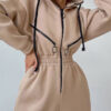 Women's Active Streetwear Tracksuit Pants Sets Long Sleeve Hooded Solid Color Casual Weekend Black White Pink Fall & Winter Regular Fit 2025 - US $40.