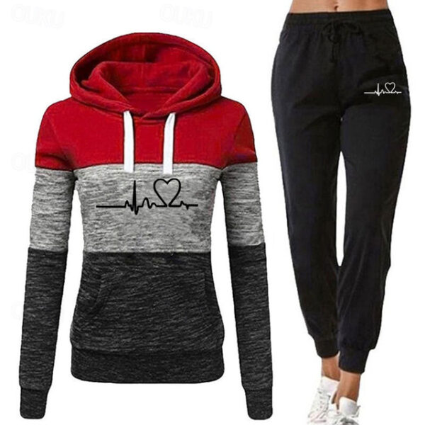 Women's Tracksuit Sweatsuit 2 Piece Casual Winter Long Sleeve Breathable Quick Dry Moisture Wicking Gym Workout Running Jogging Sportswear Activewear