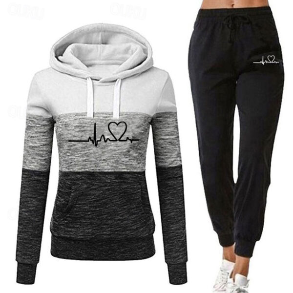 Women's Tracksuit Sweatsuit 2 Piece Casual Winter Long Sleeve Breathable Quick Dry Moisture Wicking Gym Workout Running Jogging Sportswear Activewear